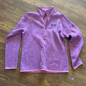 Patagonia Vibrant Pink quarter zip Pullover medium